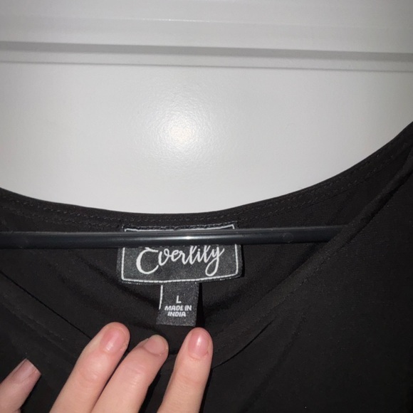 Women’s‎ Large Everlily Classic Black Mini Cinch Dress - Picture 2 of 3